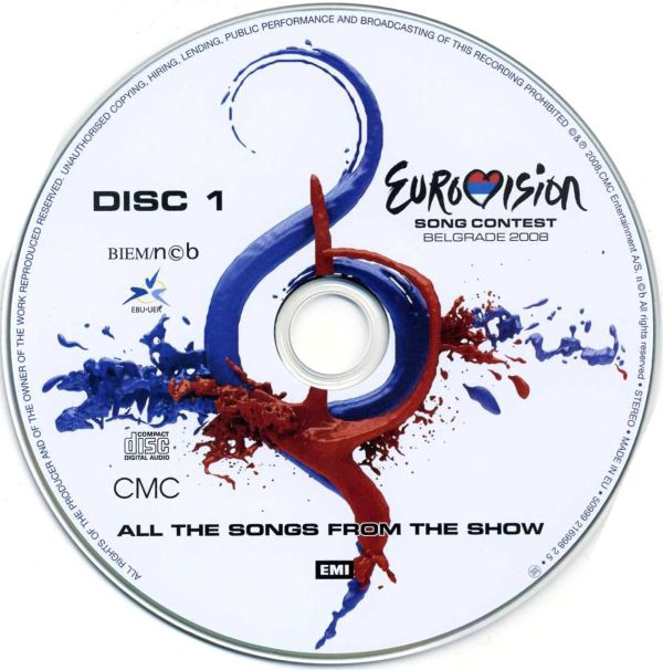 Eurovision Song Contest 2008; Belgrade : CD1